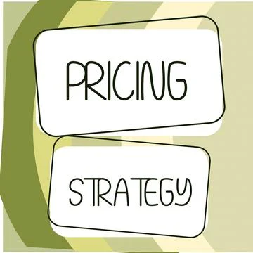 Conceptual display Pricing Strategy. Conceptual photo responsible for developing Illustrazione stock