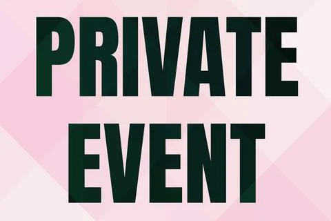 Conceptual display Private Event. Word for Exclusive Reservations RSVP Stock Illustration