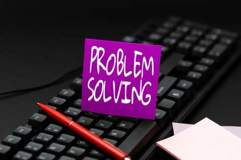 Conceptual display Problem Solving. Business idea to find an answer or means of 스톡 사진