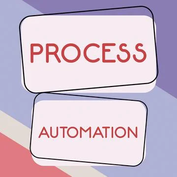 Conceptual display Process AutomationTransformation Streamlined Robotic To avoid 스톡 일러스트