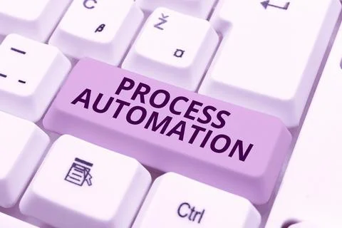 Conceptual display Process AutomationTransformation Streamlined Robotic To avoid Stock Photos
