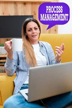 Conceptual display Process Management. Word for aligning processes with an Stock Photos