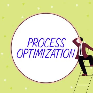 Conceptual display Process Optimization. Business concept Improve Organizations Stock Illustration