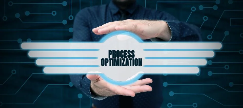 Conceptual display Process Optimization. Business approach Improve Organizations Stock Photos