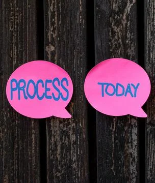 Conceptual display Process. Word Written on Standard procedures how to handle a Stock Photos