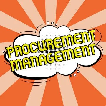 Conceptual display Procurement Management. Internet Concept buying Goods and Stock Illustration