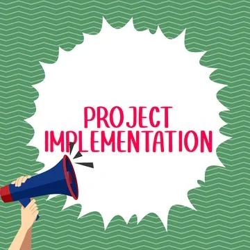 Conceptual display Project Implementation. Concept meaning paying for start up Ilustración de archivo