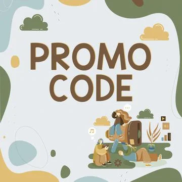 Conceptual display Promo Code, Business approach digital numbers that give yo Stock Illustration