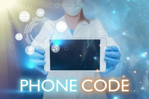 Conceptual display Promo Code. Word Written on digital numbers that give you Foto stock