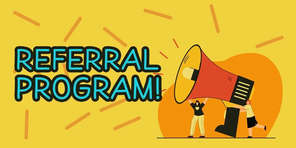 Conceptual display Referral Program. Concept meaning sending own patient to 스톡 일러스트