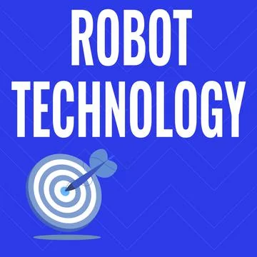 Conceptual display Robot Technology. Business showcase develop machines that can 스톡 일러스트