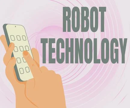Conceptual display Robot Technology. Word Written on develop machines that can Stock Illustration