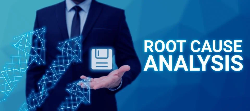 Conceptual display Root Cause Analysis. Internet Concept Method of Problem 스톡 사진