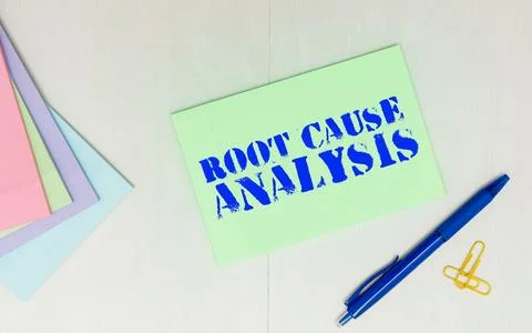 Conceptual display Root Cause Analysis. Word Written on Method of Problem Stock Photos