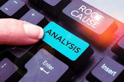 Conceptual display Root Cause Analysis. Business showcase Method of Problem Stock Photos