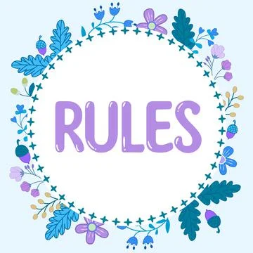 Conceptual display Rules. Word Written on exercise ultimate power authority over Ilustração Stock