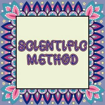 Conceptual display Scientific MethodPrinciples Procedures for the logical hunt Stock Illustration
