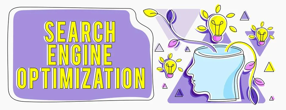 Conceptual display Search Engine Optimization. Business showcase Increase of Illustrazione stock