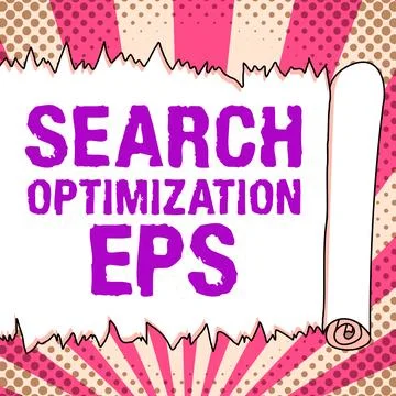 Conceptual display Search Optimization Eps. Word Written on the act or process イラスト素材