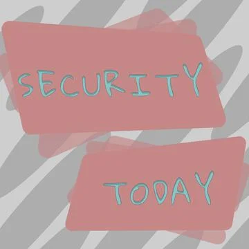 Conceptual display Security. Word Written on The state of feeling safe stable Stock Illustration