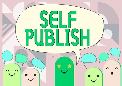 Conceptual display Self Publish. Concept meaning writer publish piece of ones Stock Illustration