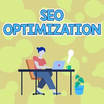 Conceptual display Seo Optimization. Word Written on process of affecting online イラスト素材