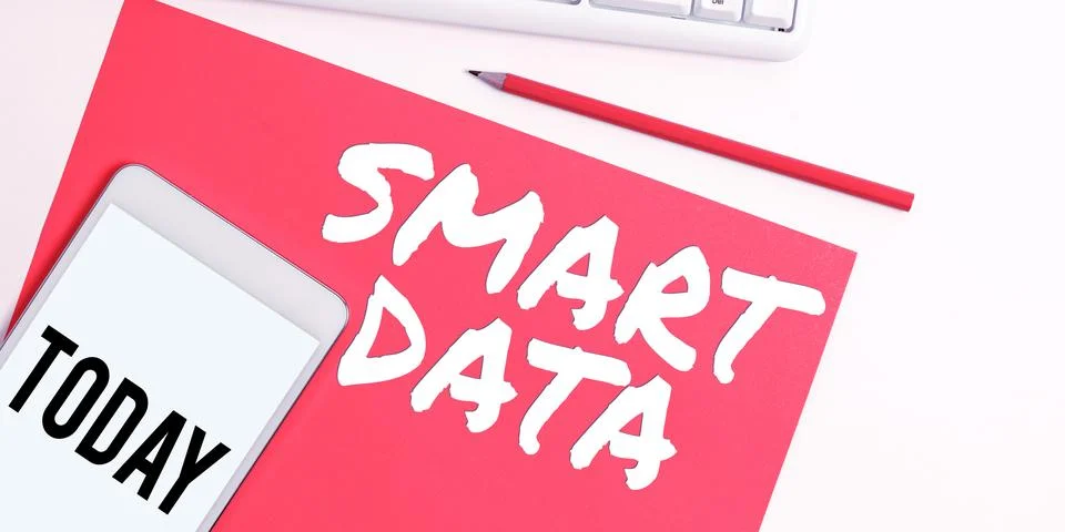 Conceptual display Smart Data. Business idea digital information that is Stockfoto's