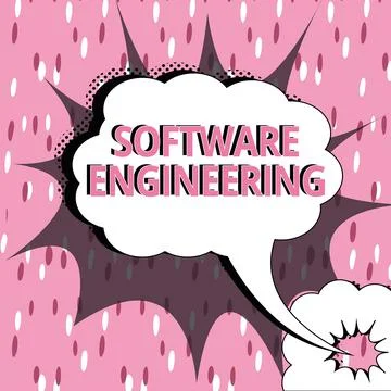 Conceptual display Software Engineering. Internet Concept Program Development in イラスト素材