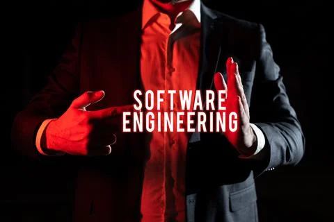 Conceptual display Software Engineering. Word Written on Program Development  Stock Photos