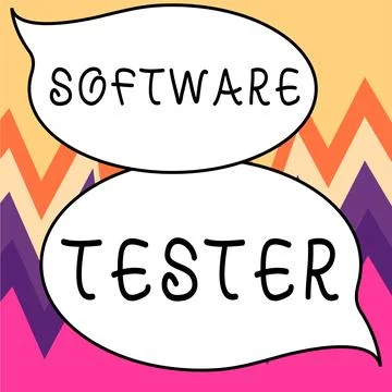 Conceptual display Software Tester. Word Written on implemented to protect イラスト素材