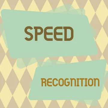 Conceptual display Speed Recognition. Conceptual photo temperate season of the Illustrazione stock
