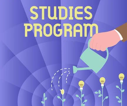 Conceptual display Studies Program. Business idea Platform help move you towards Stock Illustration