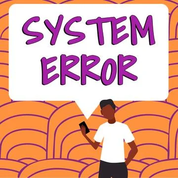Conceptual display System Error. Business concept Technological failure Software Ilustración de archivo