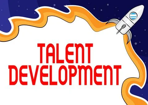 Conceptual display Talent Development. Business overview anticipation of Stock Illustration