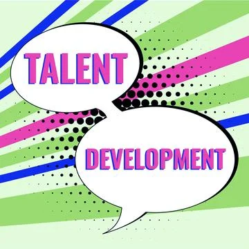 Conceptual display Talent Development. Word for Building Skills Abilities Ilustración de archivo