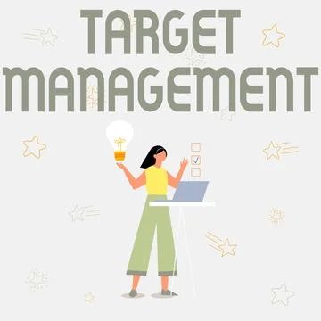 Conceptual display Target Management. Concept meaning nurturing the engagement Ilustración de archivo