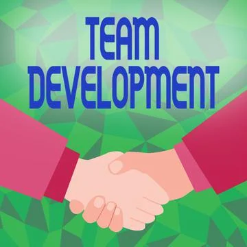 Conceptual display Team Development. Business concept learn why and how small Illustrazione stock