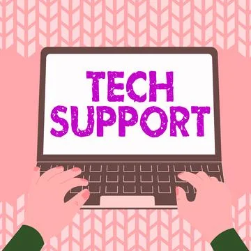 Conceptual display Tech Support. Business overview Assisting individuals who are イラスト素材