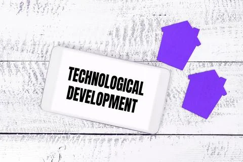 Conceptual display Technological Development. Business concept Invention or Stock Photos