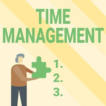 Conceptual display Time Management. Conceptual photo Schedule Planned for Job Ilustração Stock