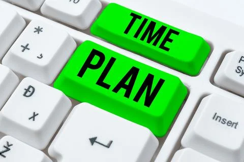 Conceptual display Time Plan. Word Written on a system for paying for goods by Fotos Stock