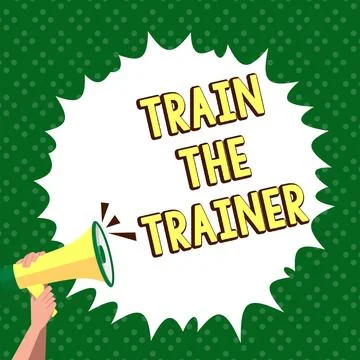 Conceptual display Train The Trainer. Internet Concept identified to teach Illustration
