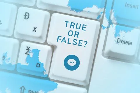 Conceptual display True Or Falsequestion. Business approach series of statements Stock Photos
