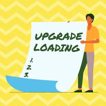 Conceptual display Upgrade Loading. Business showcase advancement of Stockillustratie