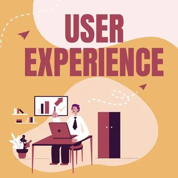 Conceptual display User Experience. Business concept using website especially in Stock Illustration