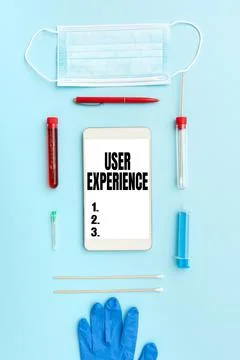 Conceptual display User Experience. Word Written on using website especially in Stock Photos