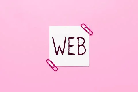 Conceptual display Web. Business approach a system of Internet servers that Stock Illustration