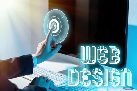 Conceptual display Web Design. Internet Concept who is responsible of production Foto stock