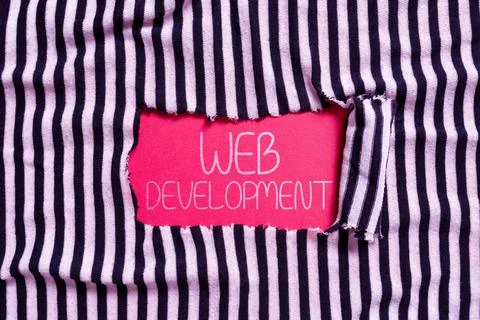 Conceptual display Web Development. Business concept work involved in developing Stock Photos