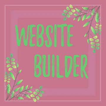 Conceptual display Website Builder. Conceptual photo Website Builder Frame Stock Illustration